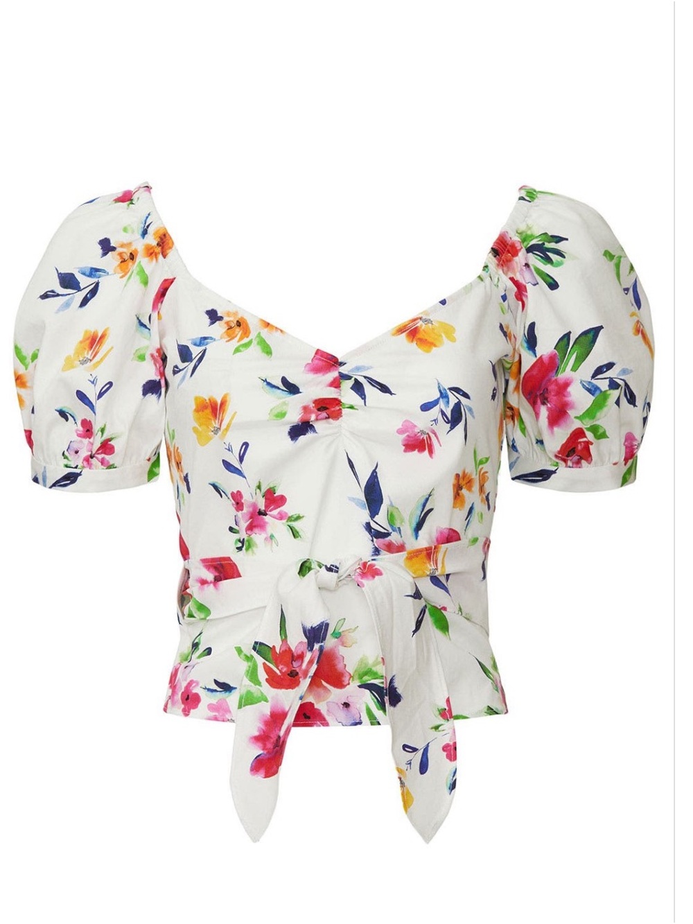 Marissa Webb~Puff Sleeve Floral Top~Size 4~$196~